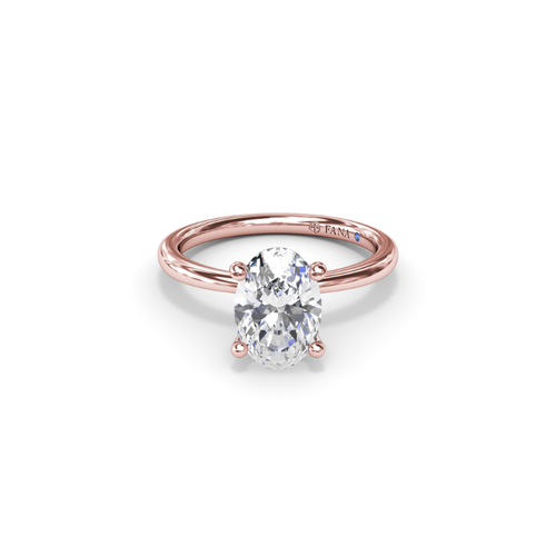 Fana Engagement Ring Halo S4195-14kt-Rose