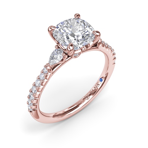 Fana Engagement Ring Bridal S4113-14kt-Rose
