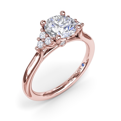 Fana Engagement Ring Bridal S4167-14kt-Rose