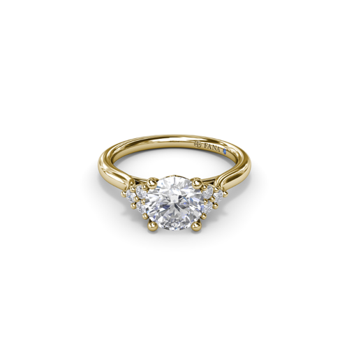 Fana Engagement Ring Three Stone S4167-14kt-Yellow