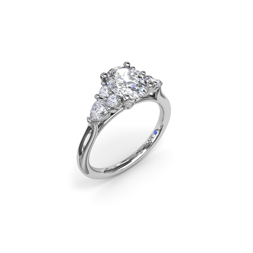Fana Three Stone Engagement Ring S4168-Platinum thumbnail 2