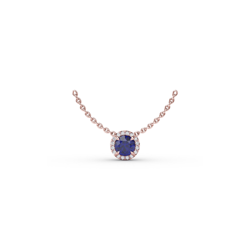 Fana Color Fashion Necklace P7002S-18kt-Rose thumbnail 1