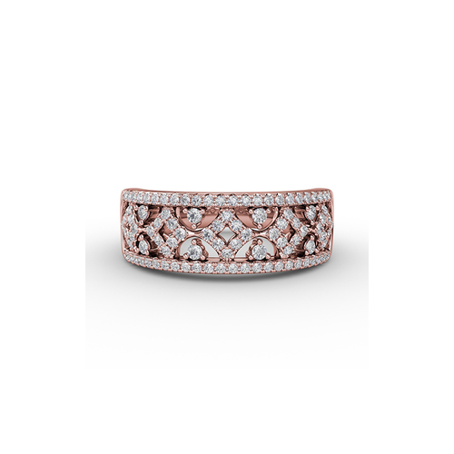 Fana Diamond Fashion Ring R2002-18kt-Rose thumbnail 2