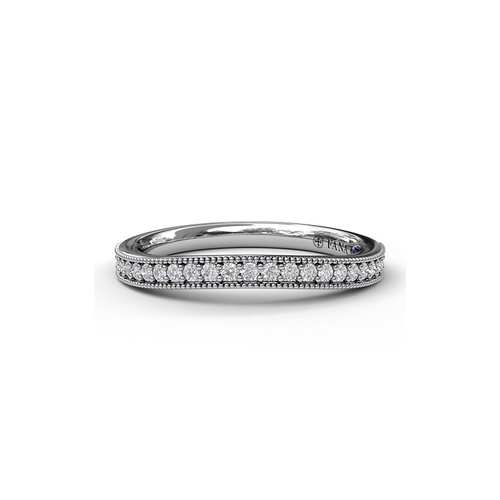 Fana Matching Band Wedding Band W3054-14kt-White thumbnail 1
