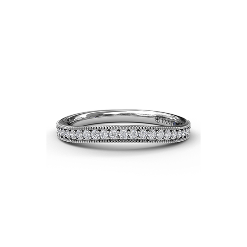 Fana Matching Band Wedding Band W3055-18kt-White thumbnail 1