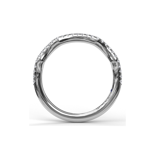 Fana Matching Band Wedding Band W3076-14kt-White thumbnail 2