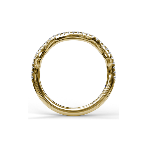 Fana Matching Band Wedding Band W3076-14kt-Yellow thumbnail 2
