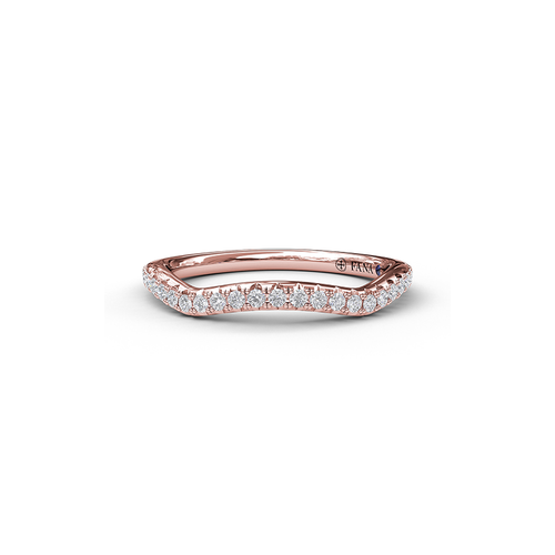 Fana Matching Band Wedding Band W3077-14kt-Rose thumbnail 1