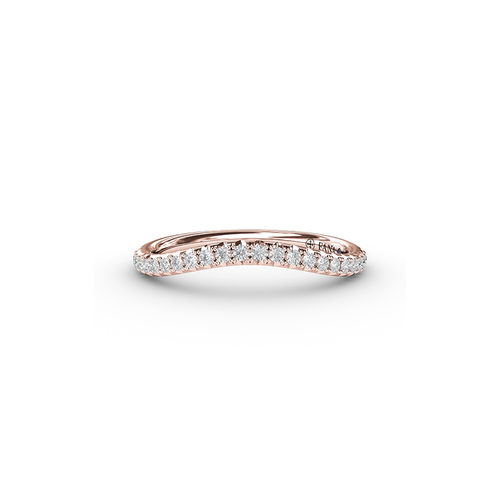 Fana Matching Band Wedding Band W3090-18kt-Rose thumbnail 1