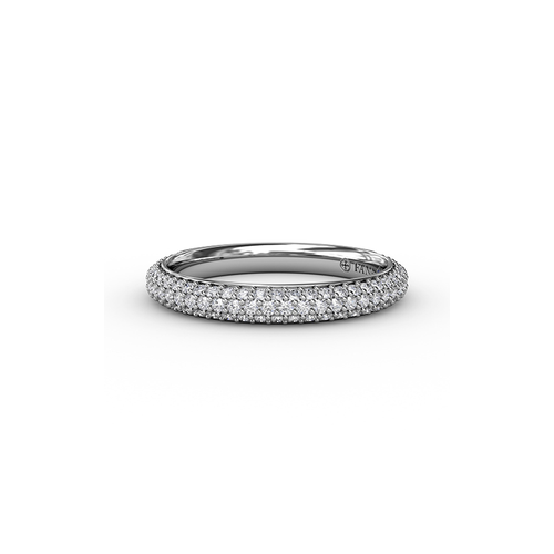 Fana Matching Band Wedding Band W3208-14kt-White thumbnail 1
