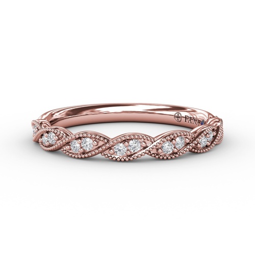 Fana Wedding Band Bridal W3248-14kt-Rose