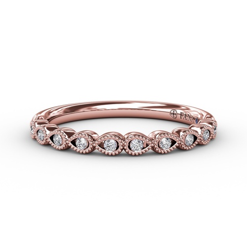 Fana Wedding Band Bridal W3311-14kt-Rose