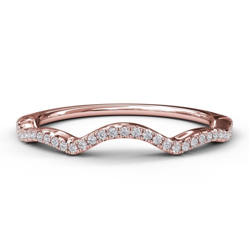 Fana Wedding Band Bridal W3901-14kt-Rose