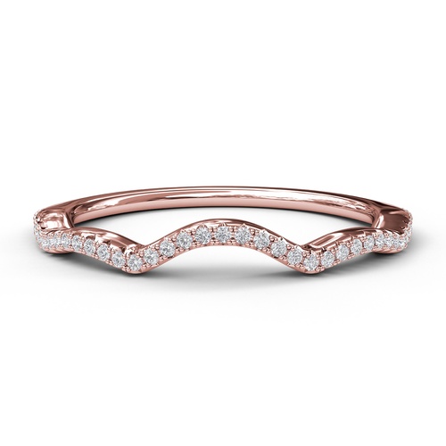 Fana Wedding Band Bridal W3902-14kt-Rose