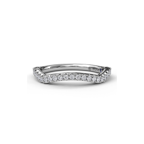 Fana Matching Band Wedding Band W3943-14kt-White thumbnail 1