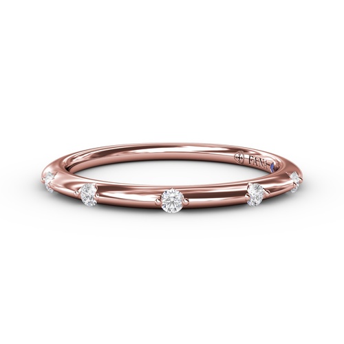 Fana Wedding Band Bridal W4086-14kt-Rose
