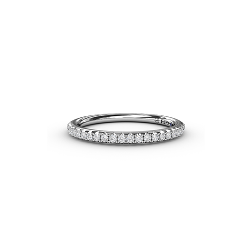 Fana Matching Band Wedding Band W6101-18kt-White thumbnail 1