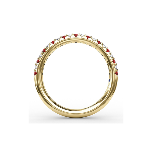 Fana Matching Band Wedding Band W6201R-14kt-Yellow thumbnail 3