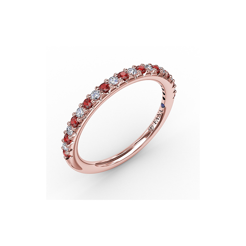 Fana Matching Band Wedding Band W6201R-18kt-Rose thumbnail 2