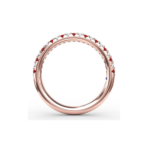 Fana Matching Band Wedding Band W6201R-18kt-Rose thumbnail 3