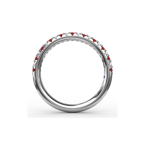 Fana Matching Band Wedding Band W6201R-Platinum thumbnail 3