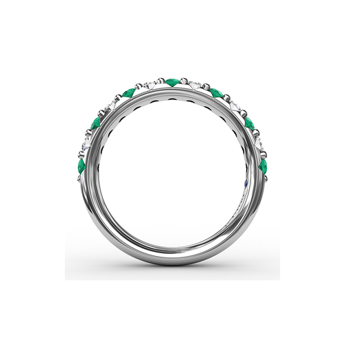 Fana Matching Band Wedding Band W6203E-Platinum thumbnail 3