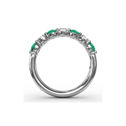 Fana Matching Band Wedding Band W6206E-14kt-White thumbnail 3