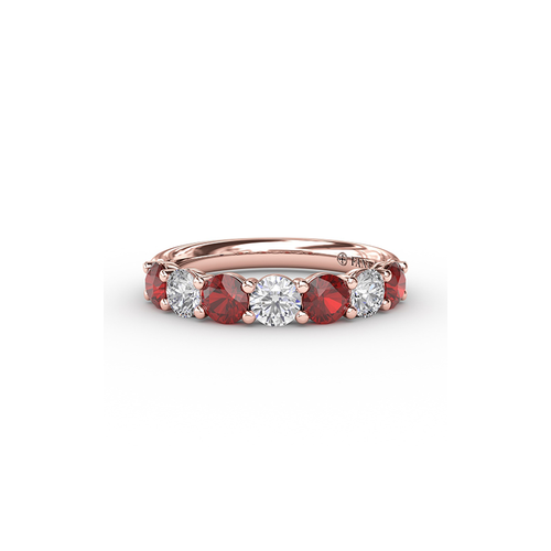 Fana Matching Band Wedding Band W6206R-18kt-Rose thumbnail 1