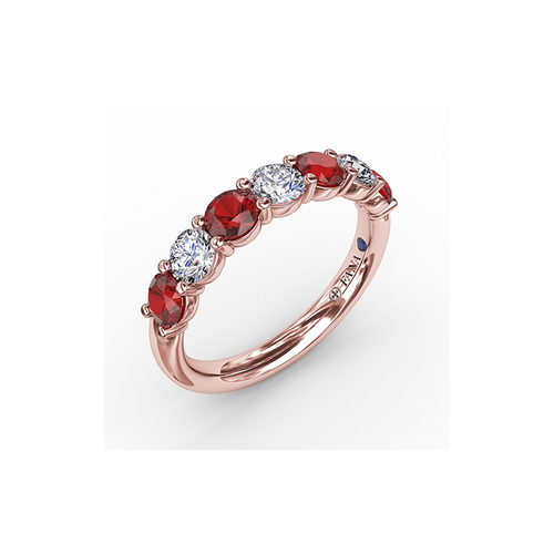 Fana Matching Band Wedding Band W6206R-18kt-Rose thumbnail 2