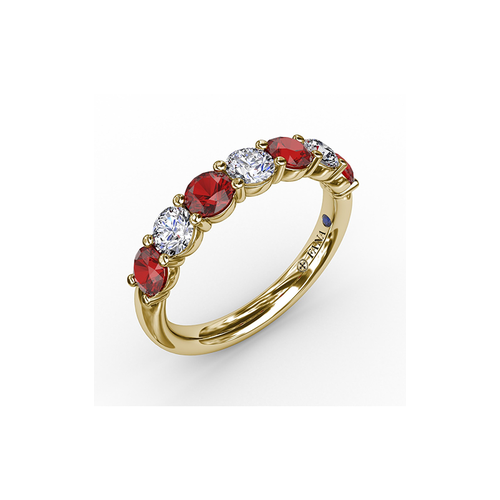 Fana Matching Band Wedding Band W6206R-18kt-Yellow thumbnail 2