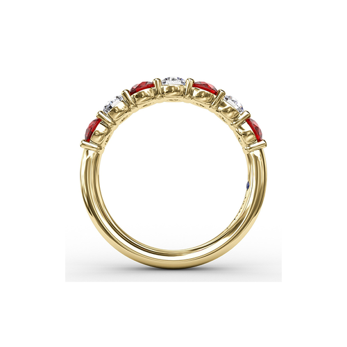 Fana Matching Band Wedding Band W6206R-18kt-Yellow thumbnail 3
