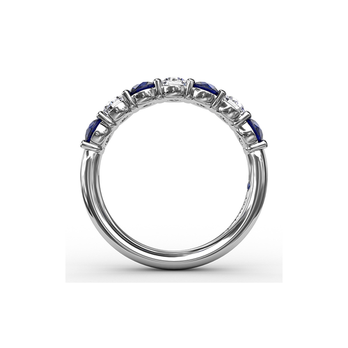 Fana Matching Band Wedding Band W6206S-18kt-White thumbnail 3