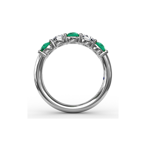 Fana Matching Band Wedding Band W6207E-14kt-White thumbnail 3