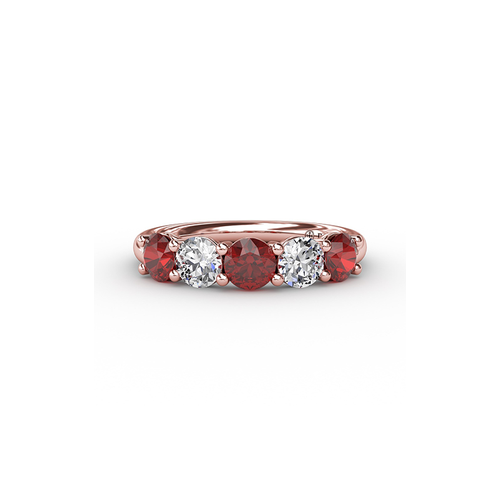 Fana Matching Band Wedding Band W6207R-18kt-Rose thumbnail 1
