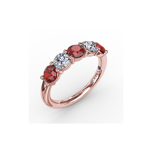 Fana Matching Band Wedding Band W6207R-18kt-Rose thumbnail 2