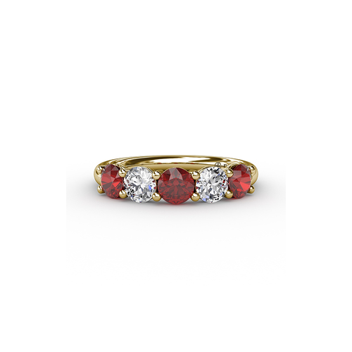 Fana Matching Band Wedding Band W6207R-18kt-Yellow thumbnail 1