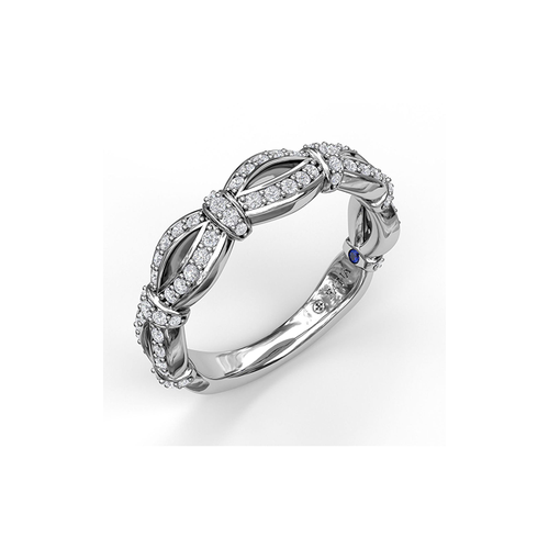 Fana Matching Band Wedding Band W7153-14kt-White thumbnail 1