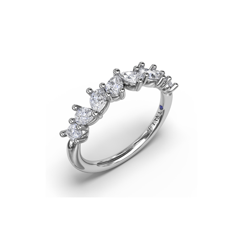 Fana Anniversary Band Wedding Band W7443-14kt-White thumbnail 2