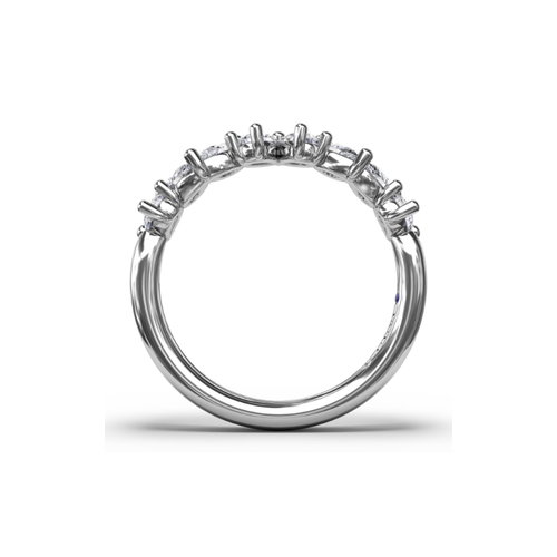 Fana Anniversary Band Wedding Band W7443-14kt-White thumbnail 3