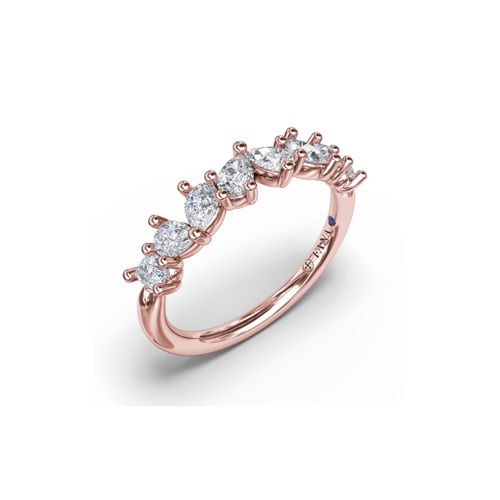 Fana Anniversary Band Wedding Band W7443-18kt-Rose thumbnail 2