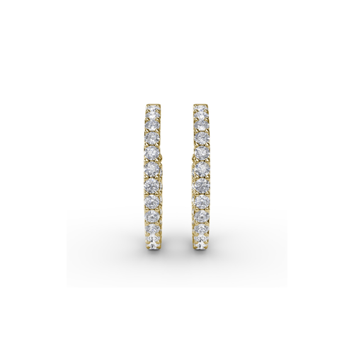 Fana Earrings Diamond Fashion ER4928-14kt-Yellow