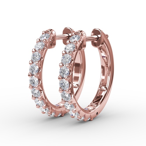 Fana Earrings Diamond Fine Jewelry ER4929-14kt-Rose
