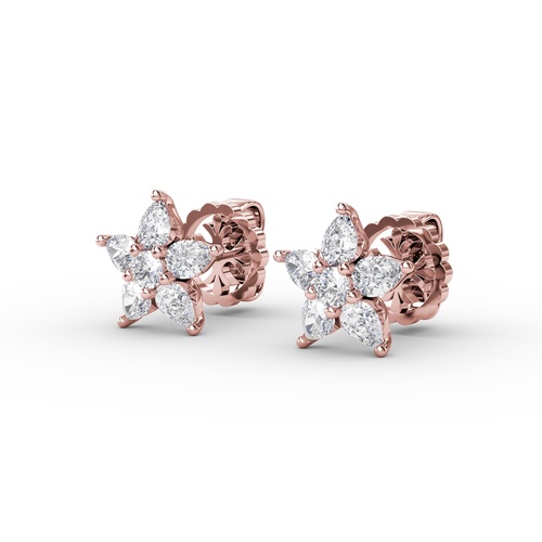 Fana Earrings Diamond Fine Jewelry ER4973-14kt-Rose
