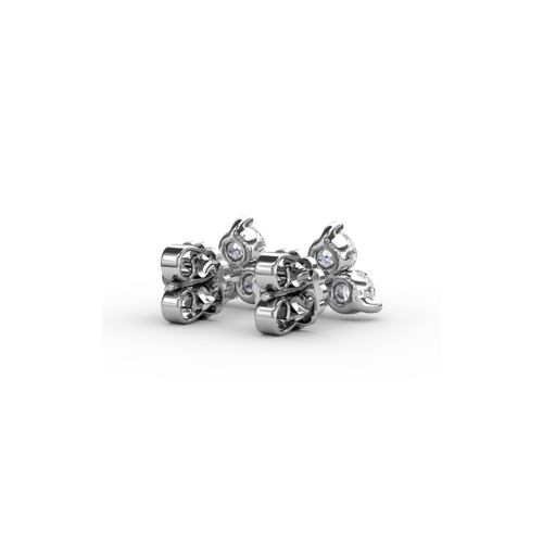 Fana Diamond Fashion Earrings ER5017-14kt-White thumbnail 3