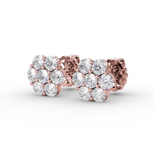 Fana Earrings Diamond Fine Jewelry ER5032-14kt-Rose