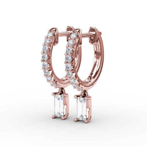 Fana Earrings Diamond Fine Jewelry ER5069-14kt-Rose