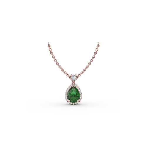 Fana Necklace Color Fashion N1777E-14kt-Rose