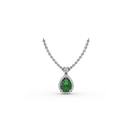 Fana Color Fashion Necklace N1777E-14kt-White thumbnail 1