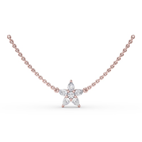 Fana Necklace Diamond Fine Jewelry N4973-14kt-Rose