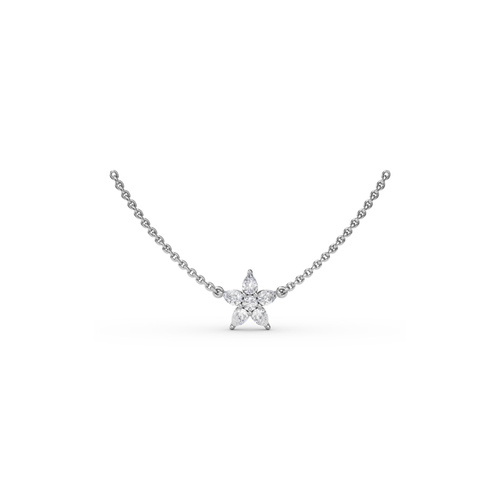 Fana Diamond Fashion Necklace N4973-14kt-White thumbnail 1